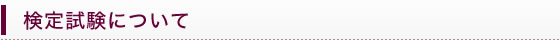 検定試験について